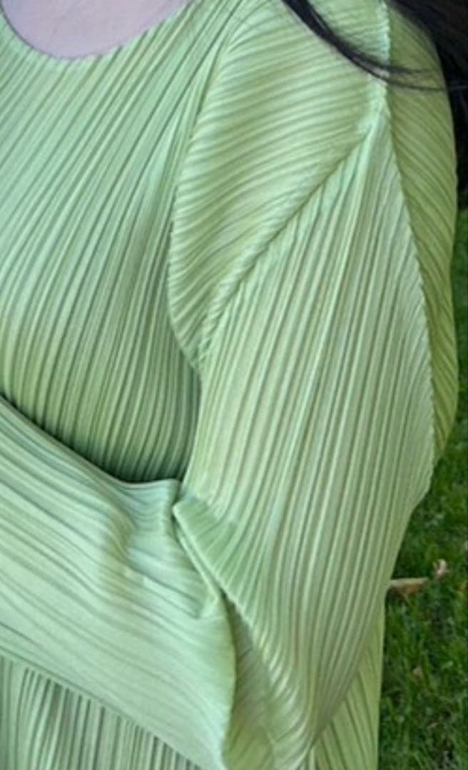 PLEATS PLEASE ワンピース ライトグリーン 2