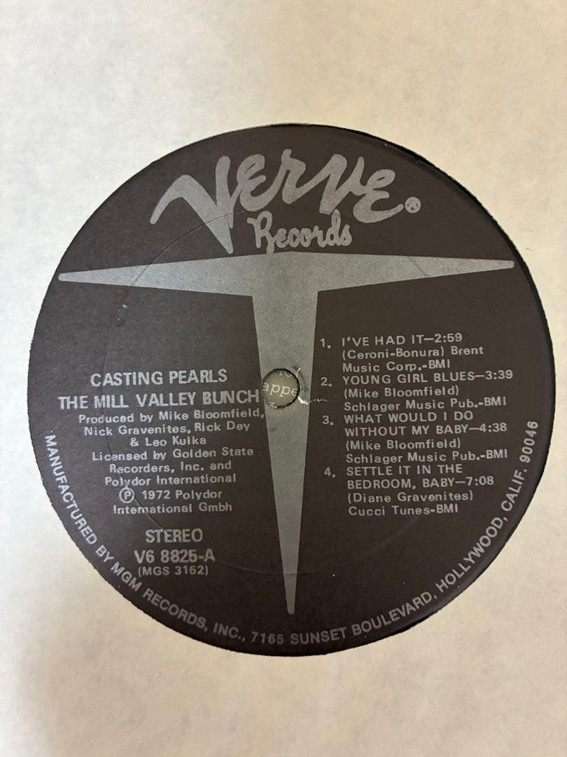 【LP】Mill Valley Bunch ‎/ Casting Pearls