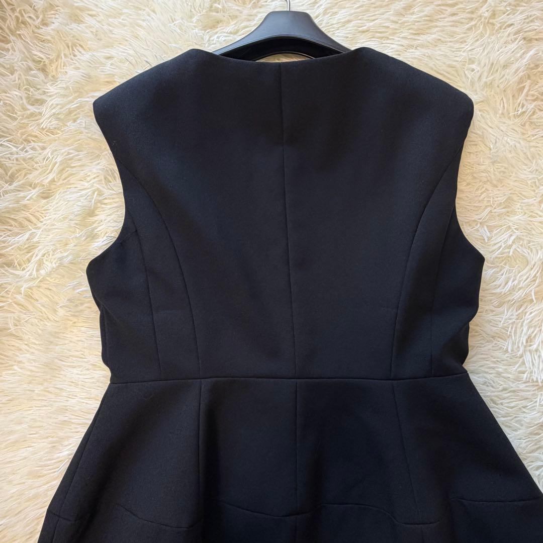 美品　CELFORD セルフォード ペプラムベスト　ジレベスト　ネイビー