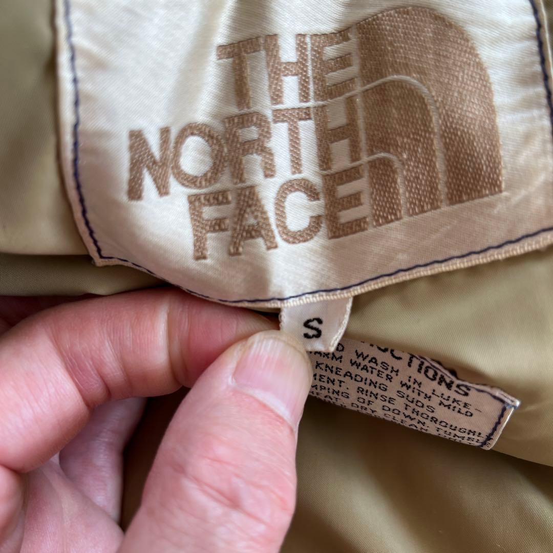 The North Face ネイビー ダウンベストＳサイズ 80年茶タグ