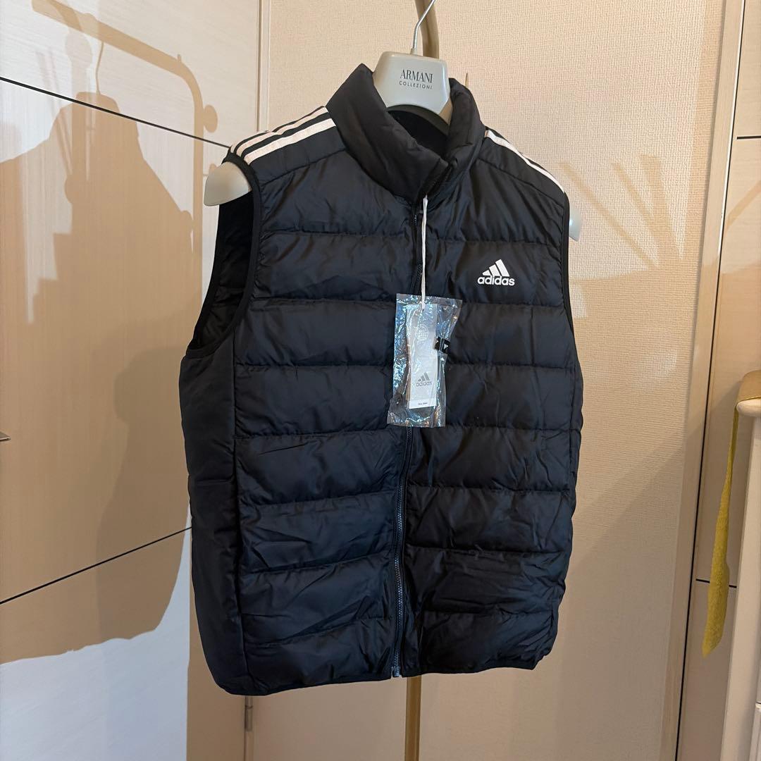 サ*認様 新品アディダスadidasエッセンシャルズ ダウンベストゴルフ軽量ブラ