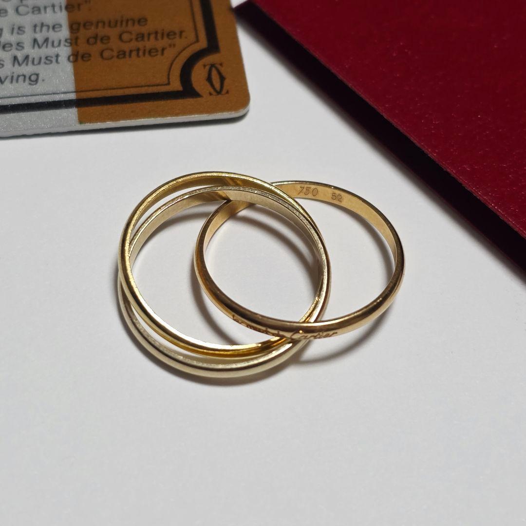 カルティエ トリニティリング 18K 旧モデル スモール相当 52 箱あり