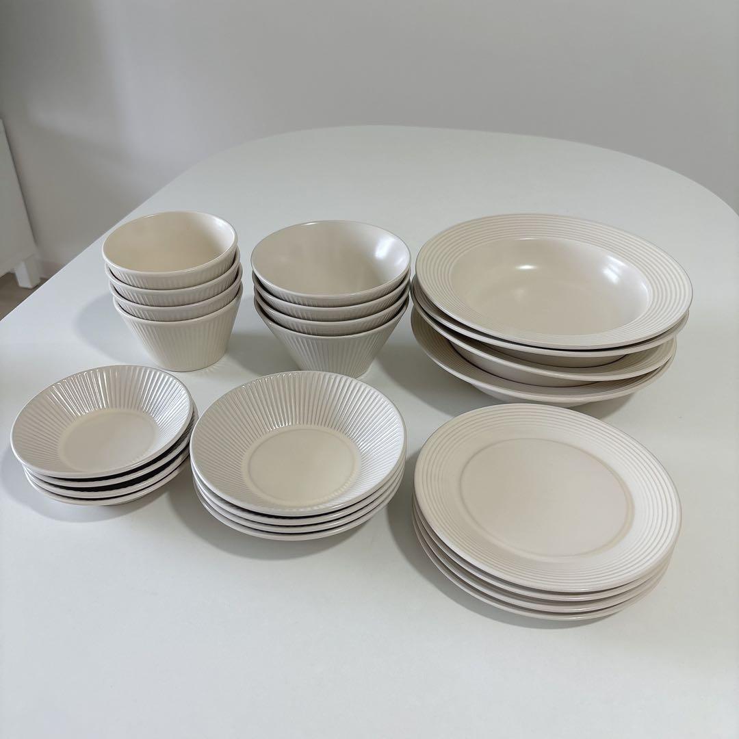【roomn】HYGGE 2人食器セット10点セット2組パスタボウル4枚