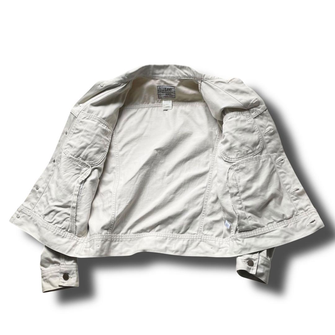 LEE リー ホワイトツイル ウエスターナー トラッカージャケット size L