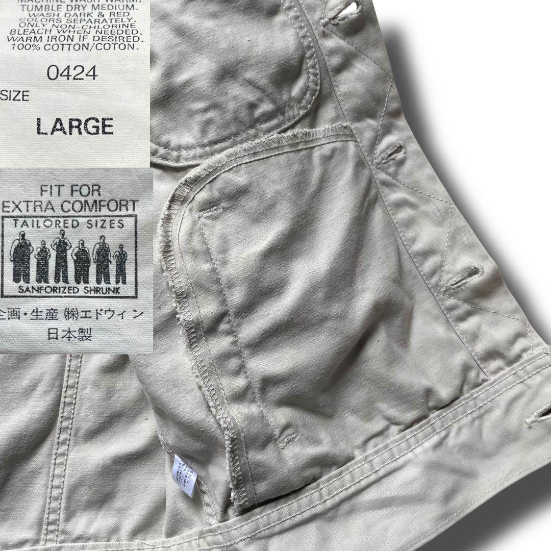 LEE リー ホワイトツイル ウエスターナー トラッカージャケット size L
