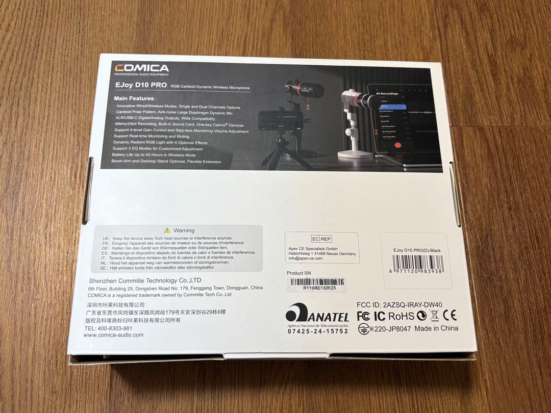 Comica EJoy D10 PRO ワイヤレスマイク
