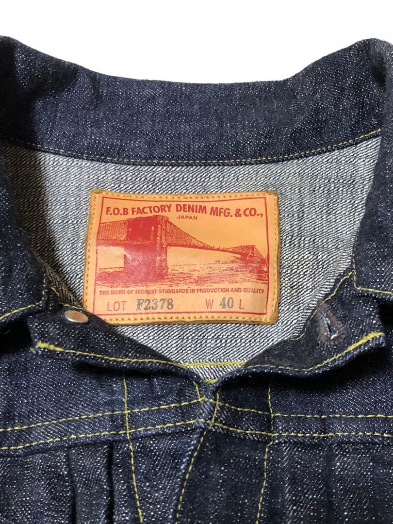 FOB factory デニムジャケット F2378 G3 size =40