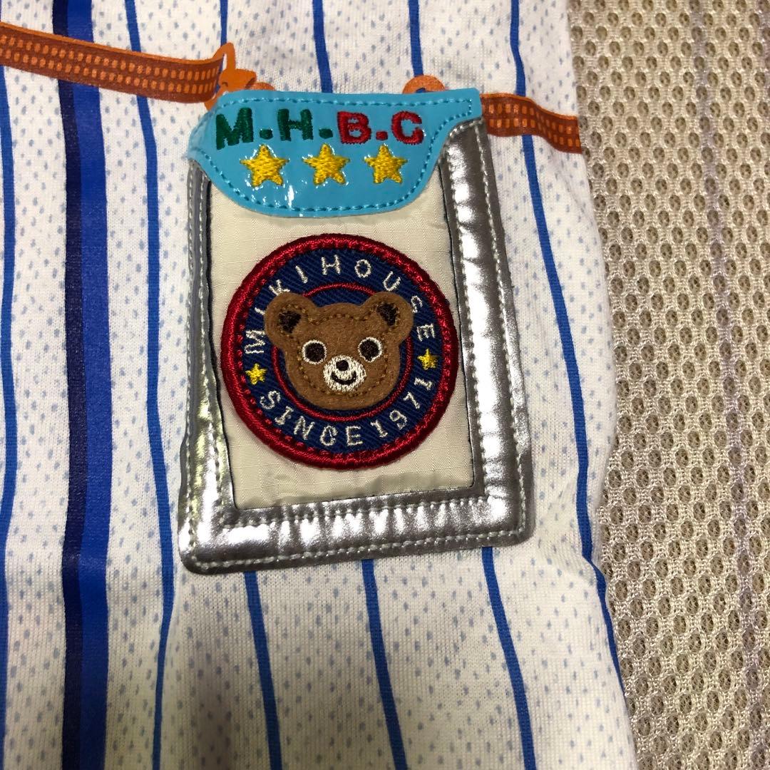 メッシ ミキハウス プッチーくん 豪華 だまし絵Tシャツ 野球 80