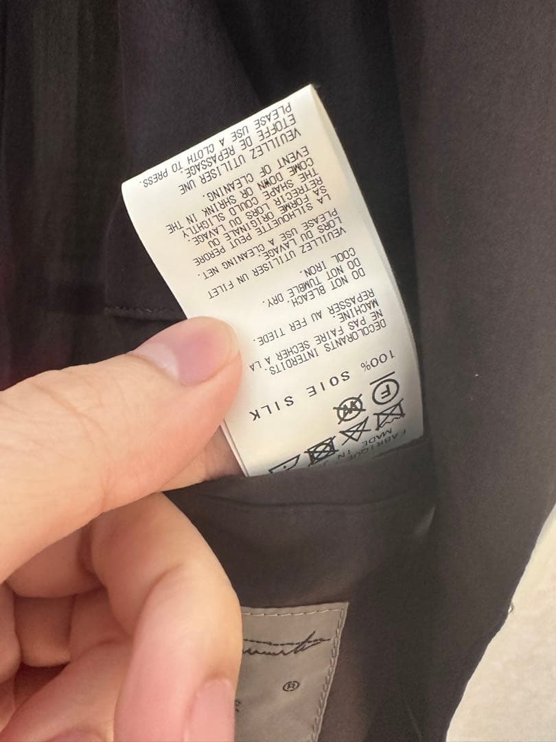 yohjiyamamoto18ss 内田すずめ　赤い果実シルクコート