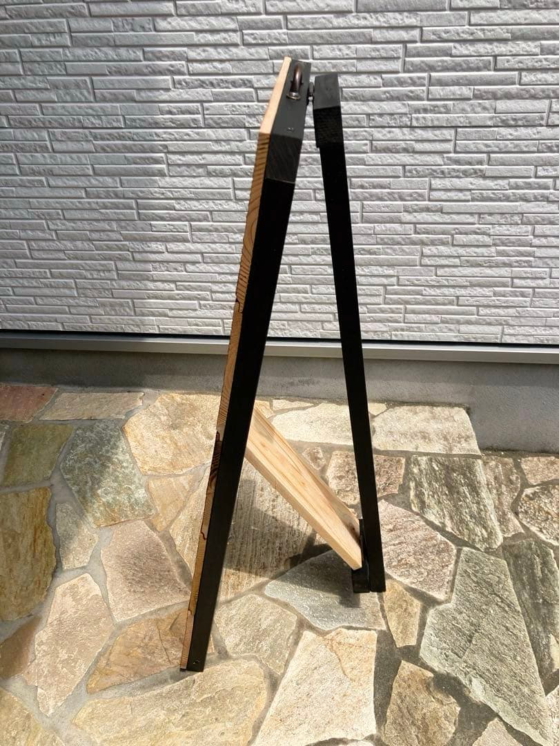 ホッパー　‼️800円割引きまぐれセール中‼️ Ａ型看板　焼杉　ワイルド