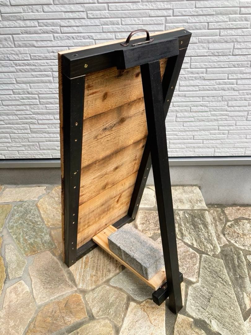 ホッパー　‼️800円割引きまぐれセール中‼️ Ａ型看板　焼杉　ワイルド