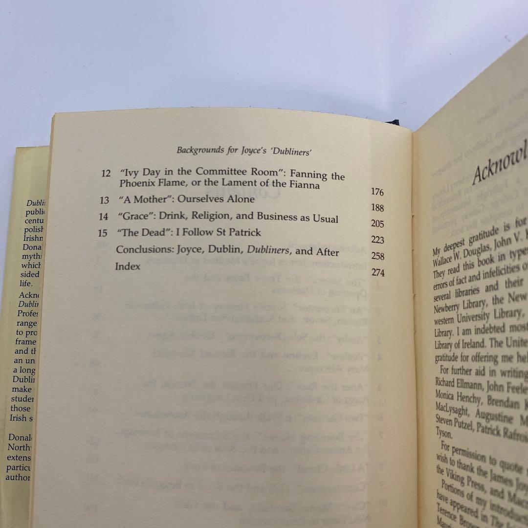 洋書 Backgrounds for Joyce's Dubliners