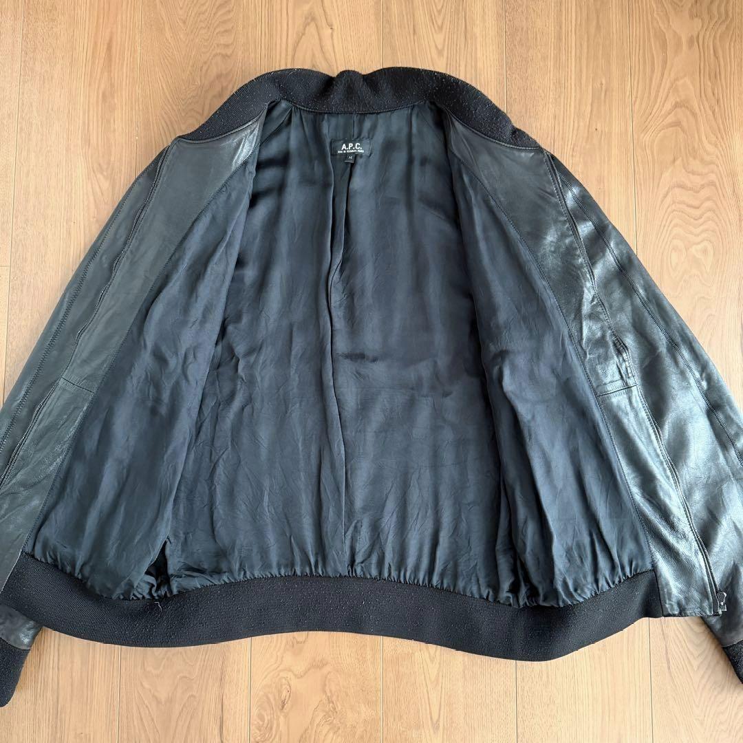 B*Y様 2001年◎ A.P.C アーペーセー フランス製　レザージャケット