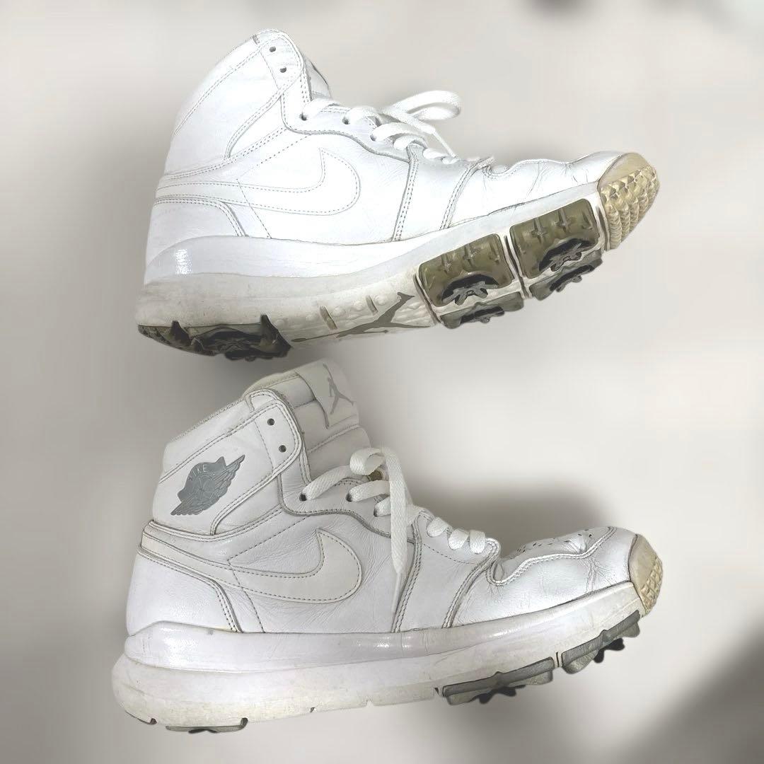 希少 NIKE エアージョーダン1 ゴルフシューズ ハイカット 27.5㎝