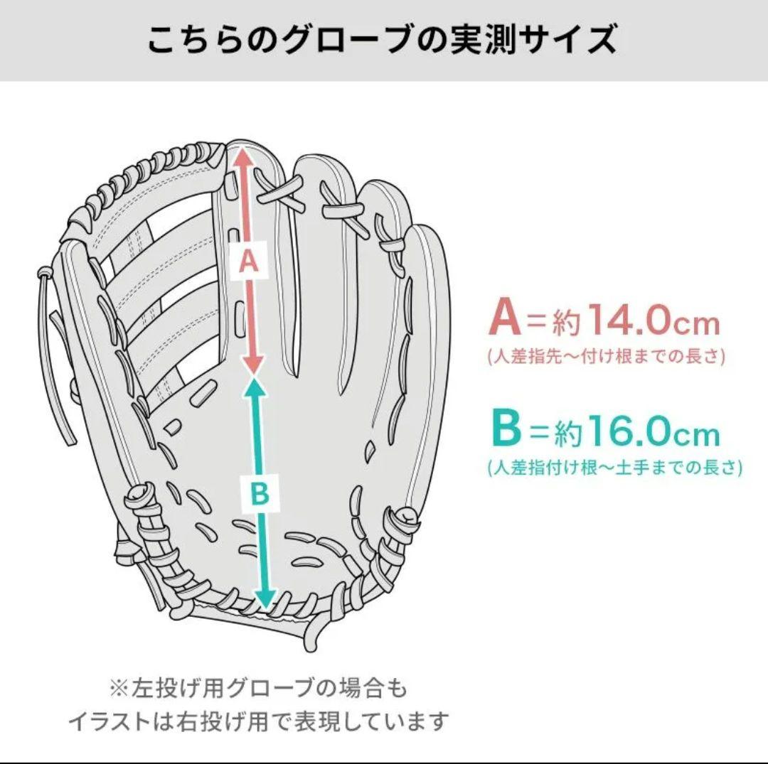 ミズノ ビューリーグ プロモデル 軟式グローブ 外野手用 黒 右利き
