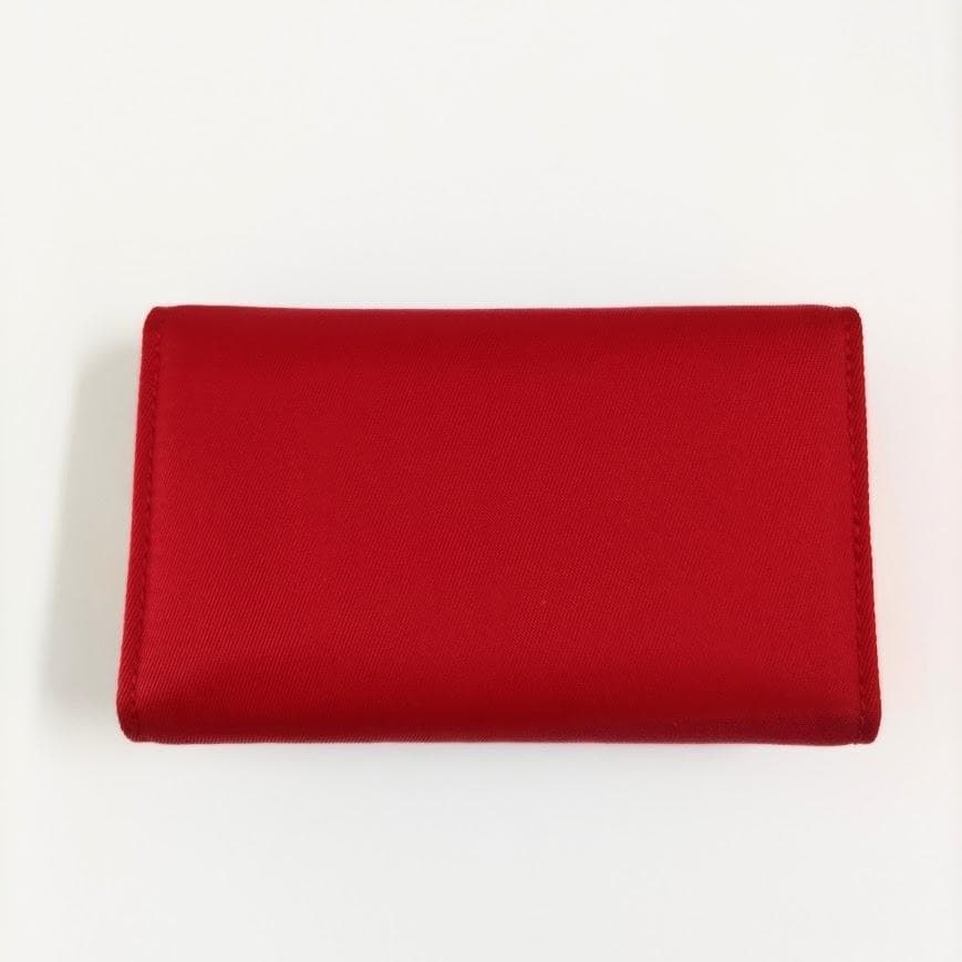【⭐️PRADA⭐️】新品 プラダ ナイロン キーケース 6連 三角ロゴ レッド