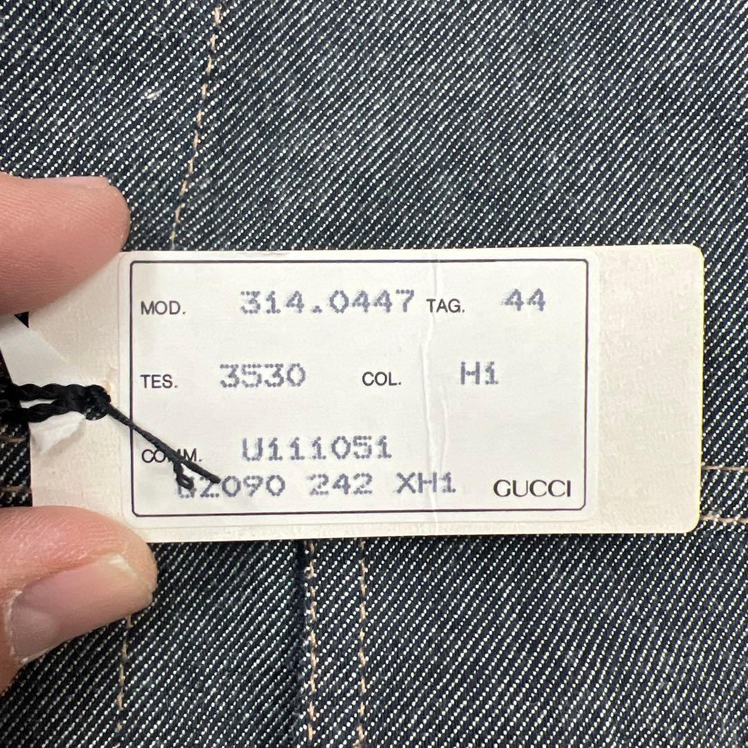 桃*k様 超希少タグ付青山店購入グッチデニムジャケット44サイズ