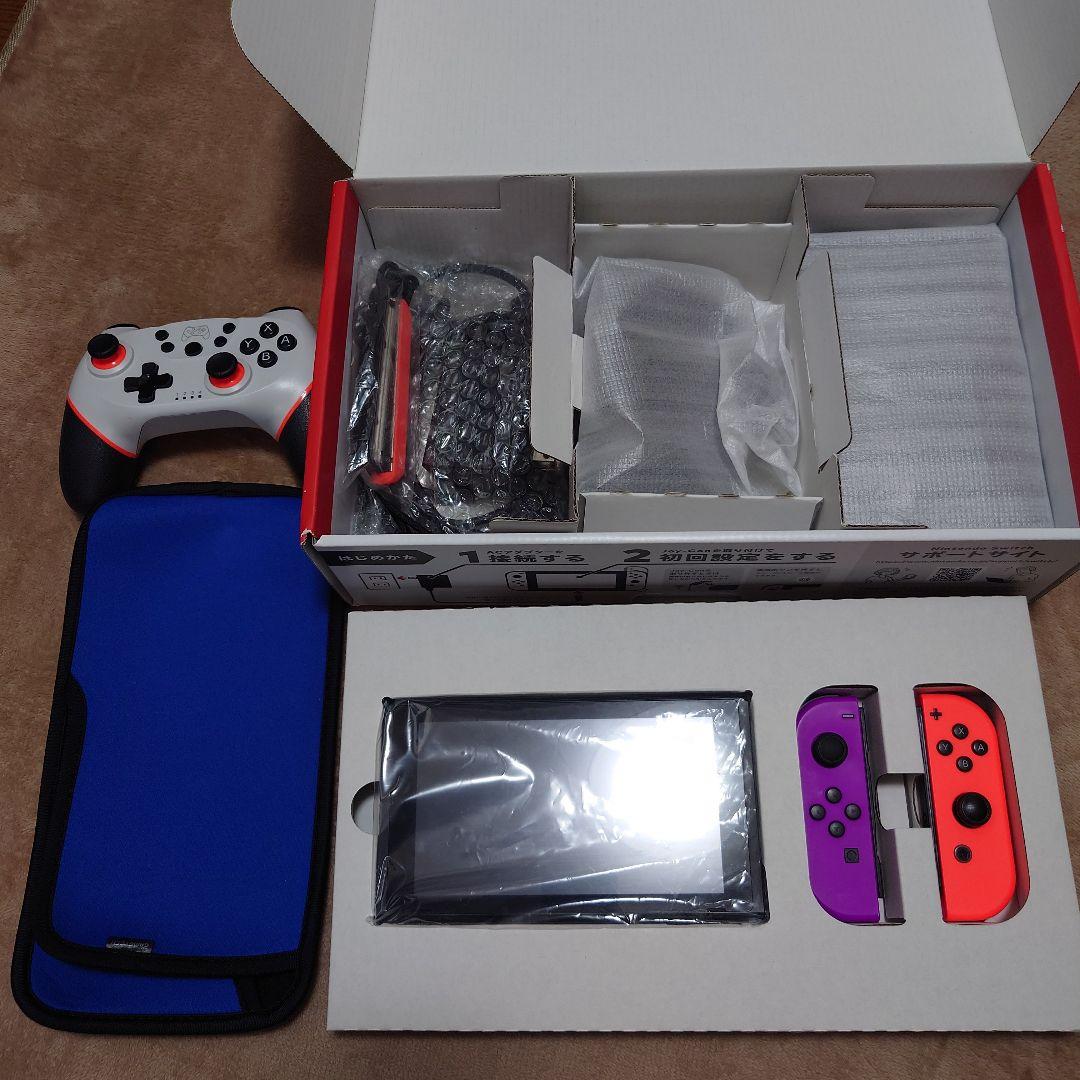 Nintendo Switch 本体 中古　おまけ携帯ケース・コントローラー付き