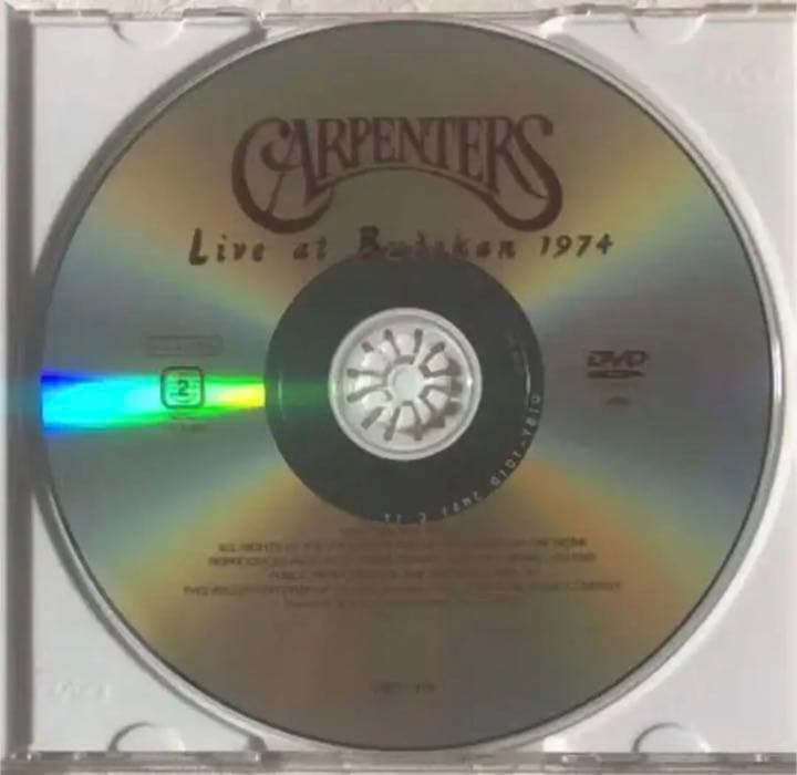 DVD！帯付き！CARPENTERS/ Live at Budokan 1974