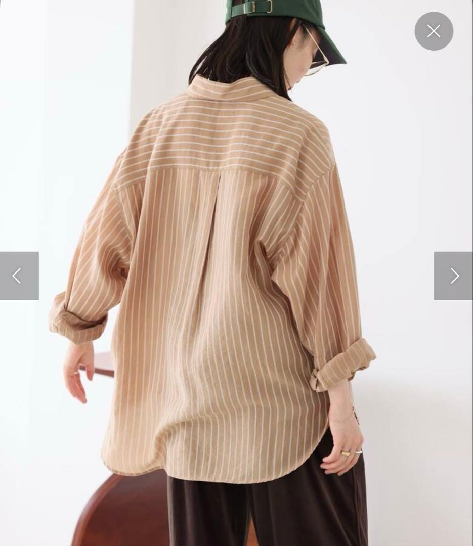 【JOURNAL STANDARD relume】ダブルストライプソフトシャツ