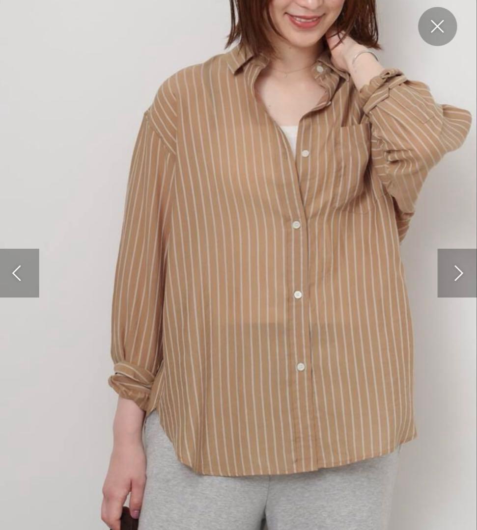 【JOURNAL STANDARD relume】ダブルストライプソフトシャツ