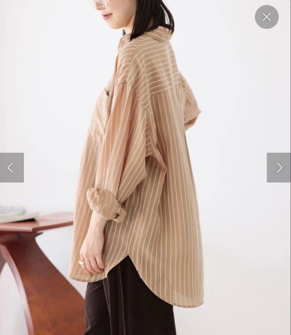 【JOURNAL STANDARD relume】ダブルストライプソフトシャツ