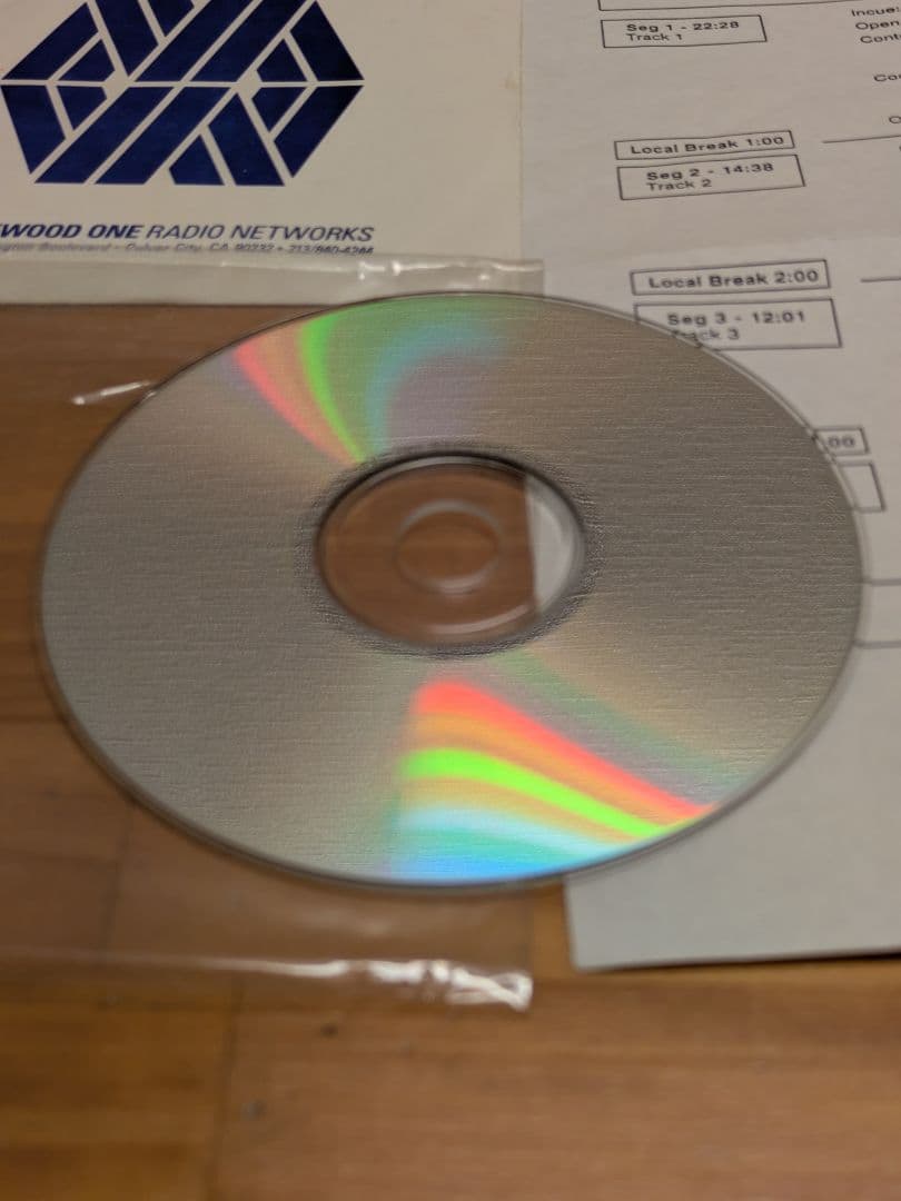 Bon Jovi ラジオショーCD キューシート付　非売品