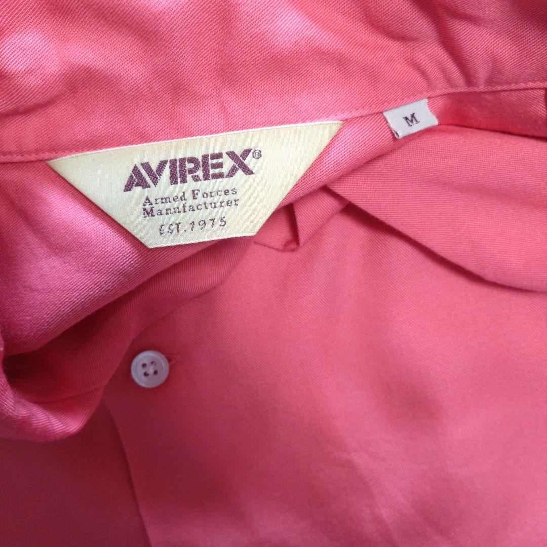 AVIREX ピンク ボウリングシャツ フィアレスフライヤーズ　新品未使用