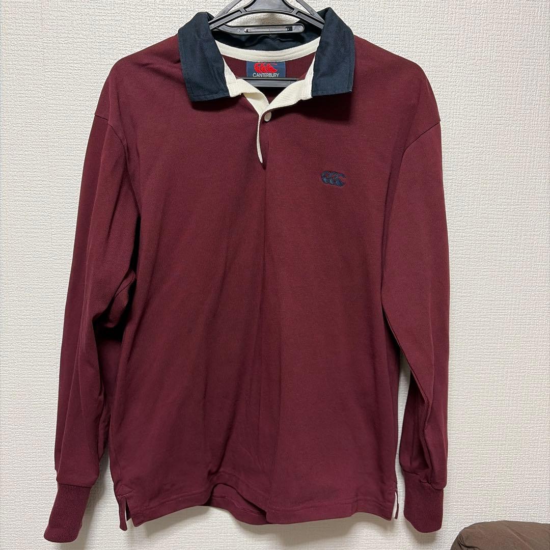 Canterbury バーガンディ ポロシャツ M