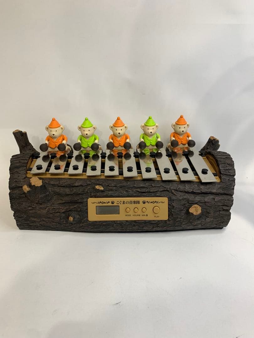 【美品】「こぐまの音楽隊」からくり時計