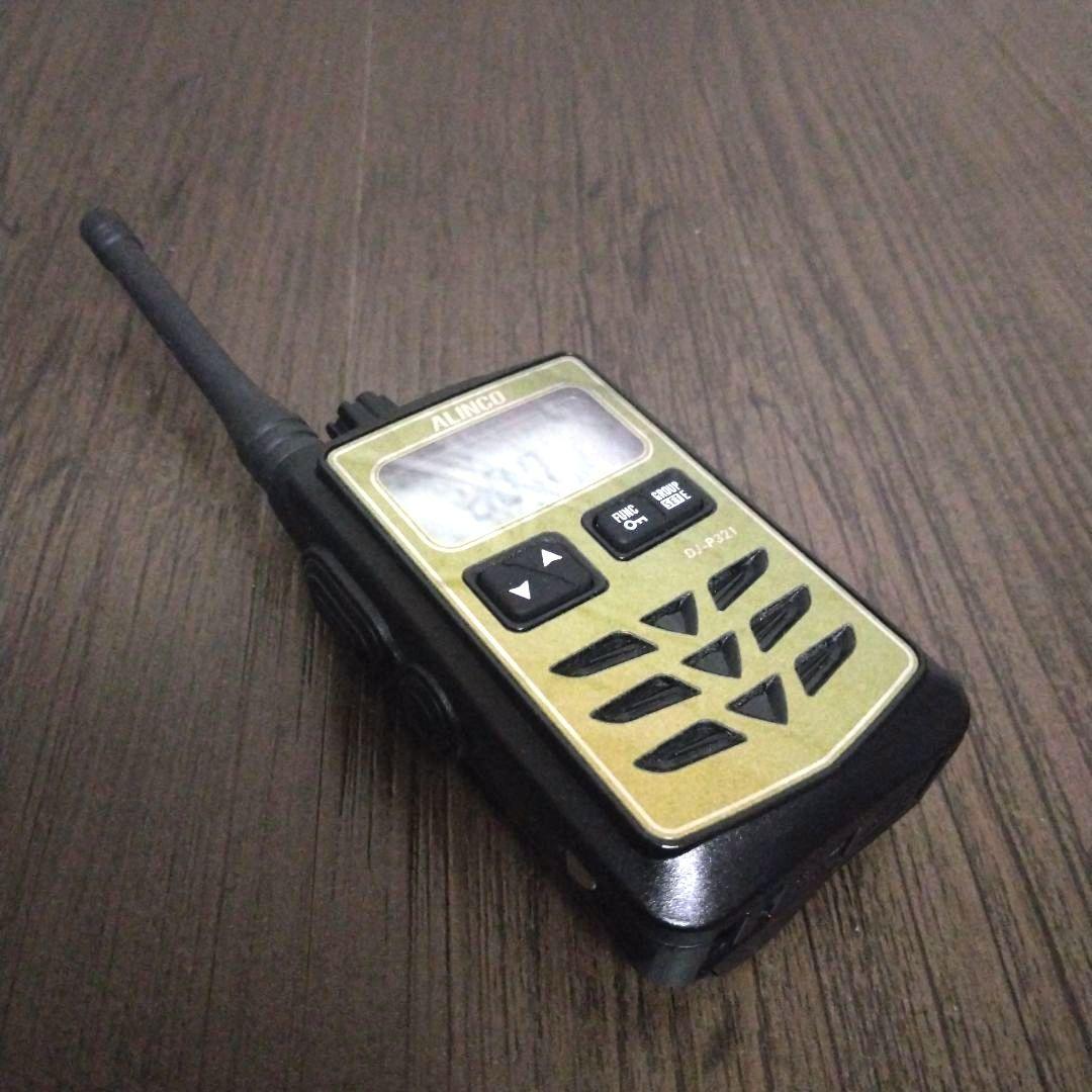 美品★ALINCO DJ-P321 特定小電力トランシーバー 純正インカム付