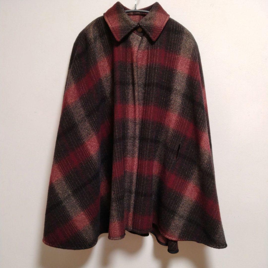 VALENTINO ROMA ケープコート ウール100% イタリア製