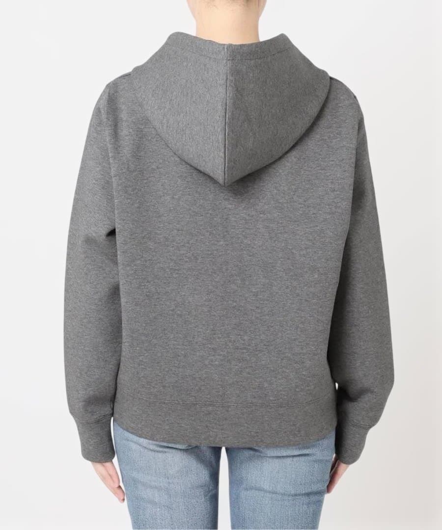 人気完売Spick and Span ストレッチジップフードパーカー　グレー