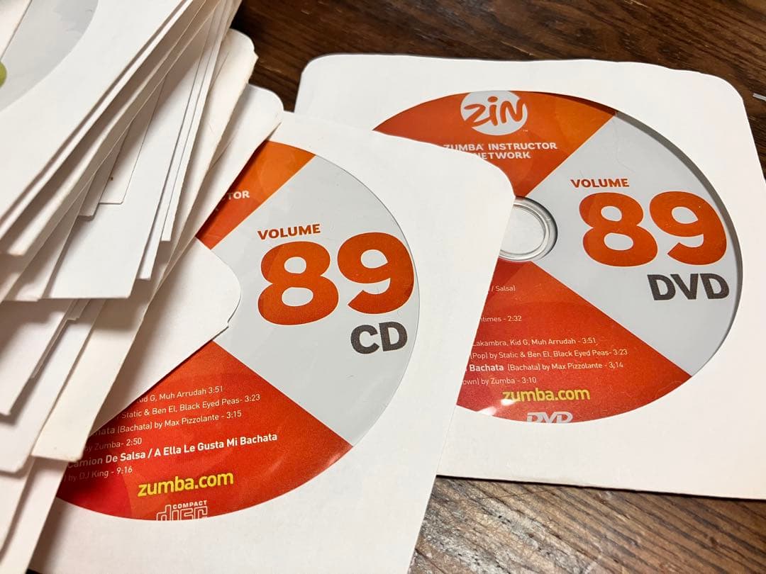 Zumba ZIN49 〜89のCD &DVD 86枚 ※抜かり有り ズンバ