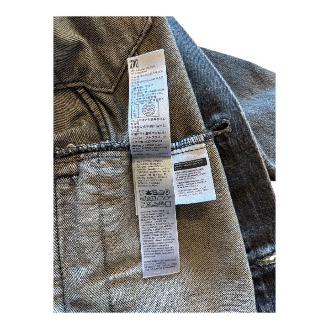 Levi's ブラックデニムジャケット L