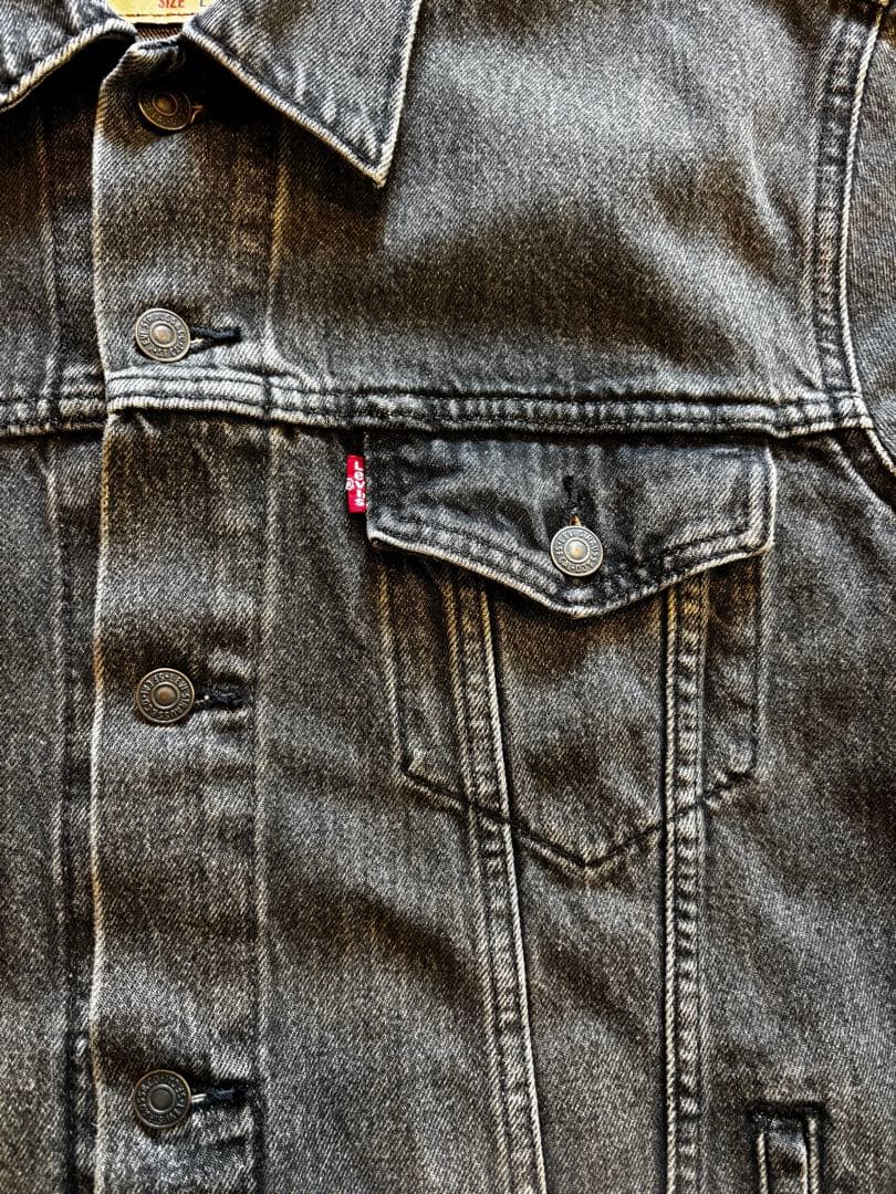 Levi's ブラックデニムジャケット L