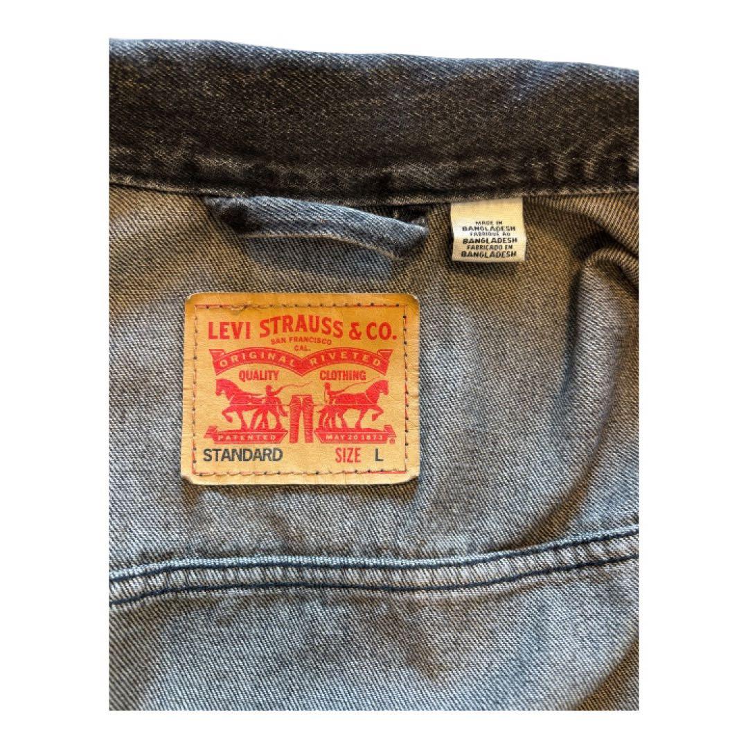Levi's ブラックデニムジャケット L