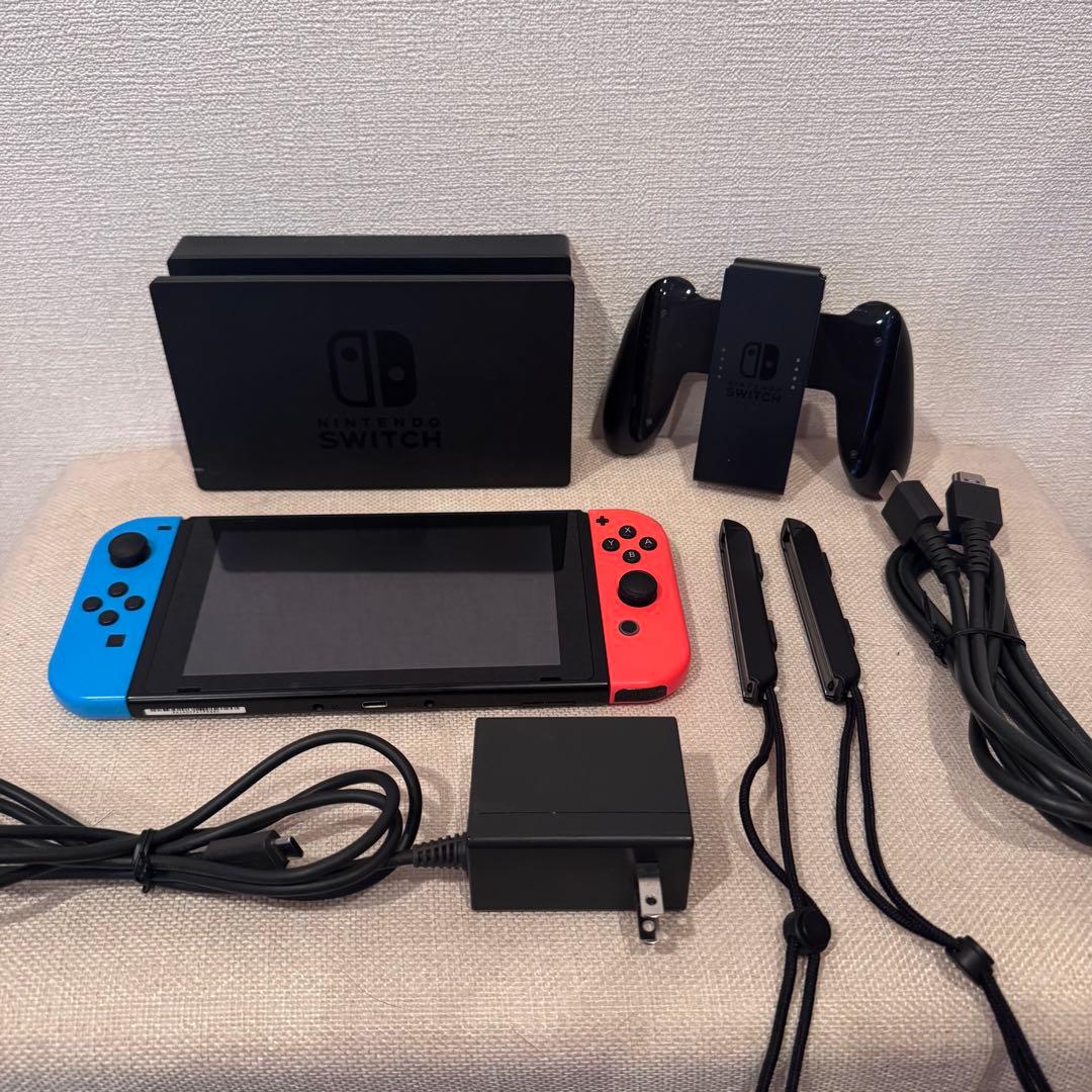 【箱無し】Nintendo Switch 本体 一式 ブルー/オレンジ