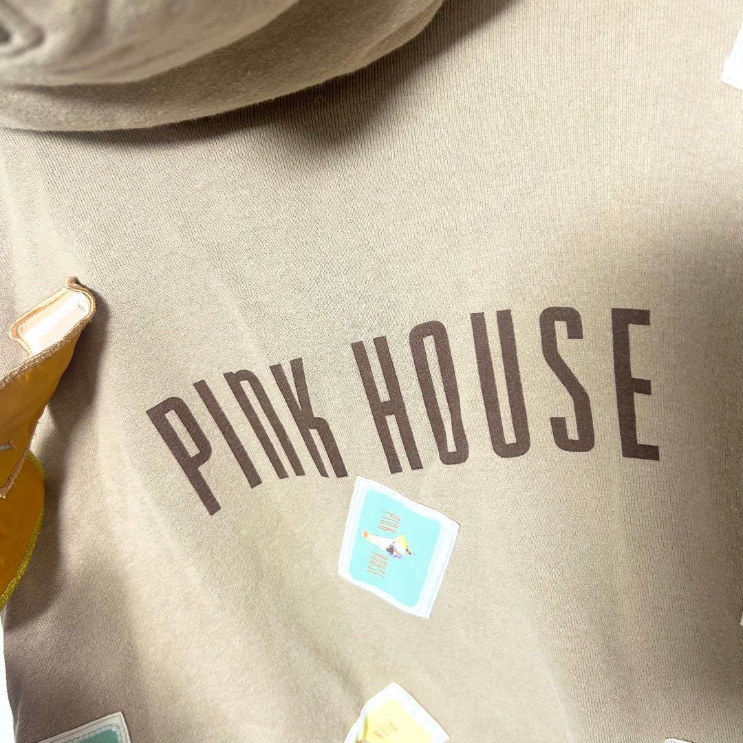 希少！PINK HOUSEピンクハウス スウェットパーカーワッペン2way レア