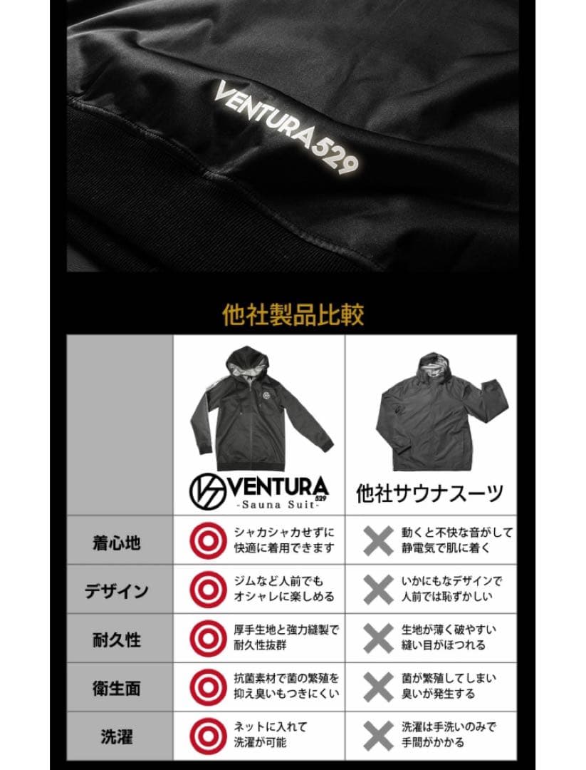 VENTURA サウナスーツ 2022年モデル ブラックリミテッドエディション