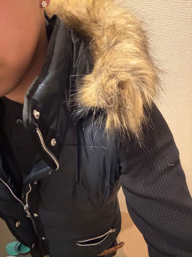 ZARA ファーダウンベスト y2k flexwitme 平成ギャル グランジ