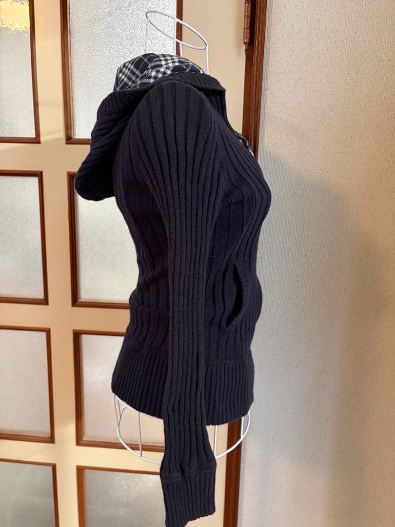 y2k Burberry バーバリー　リブ　パーカー　ホースロゴ　平成