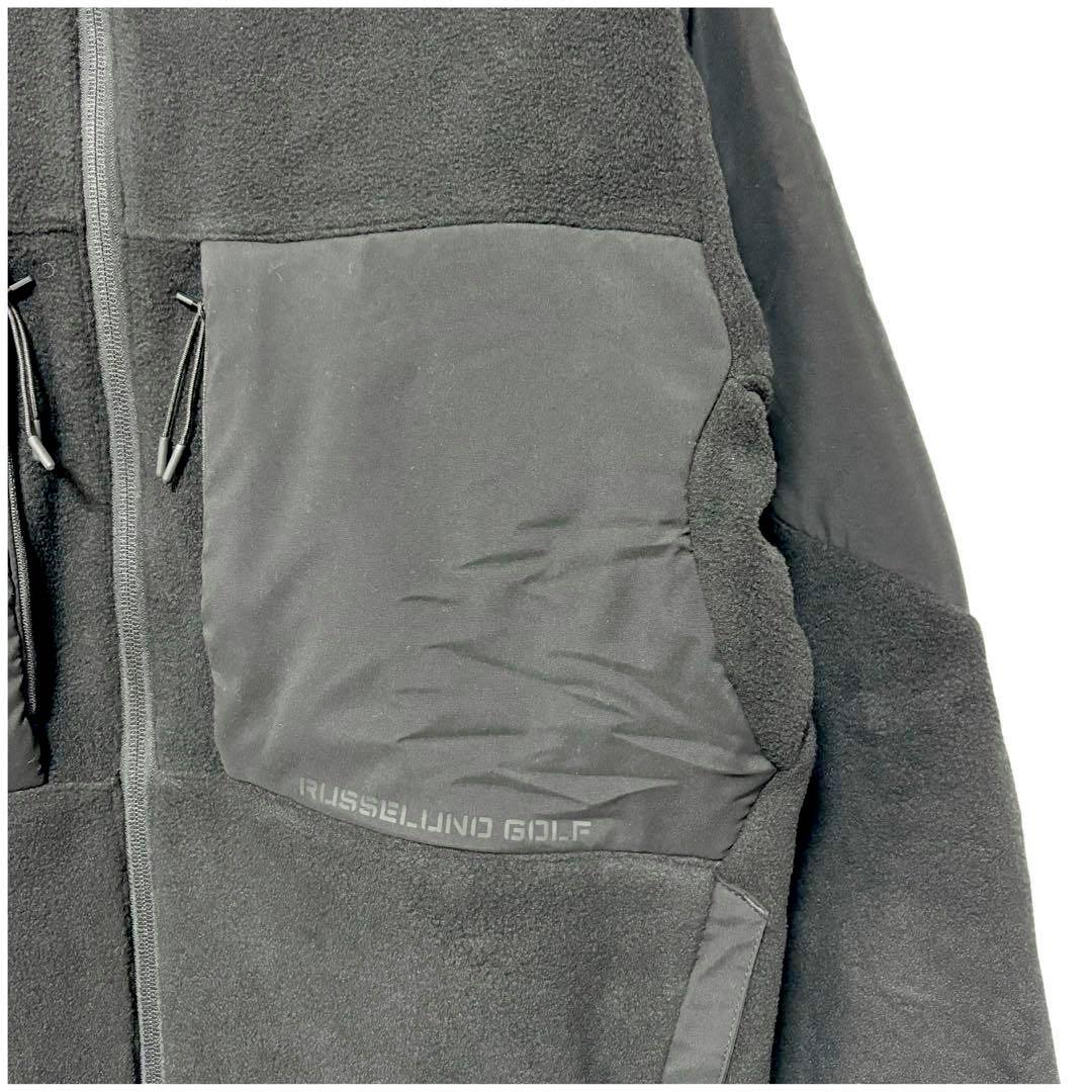 新品 ラッセルノ ゴルフ ルチャ マイクロ フリース ブルゾン ブラック 2XL