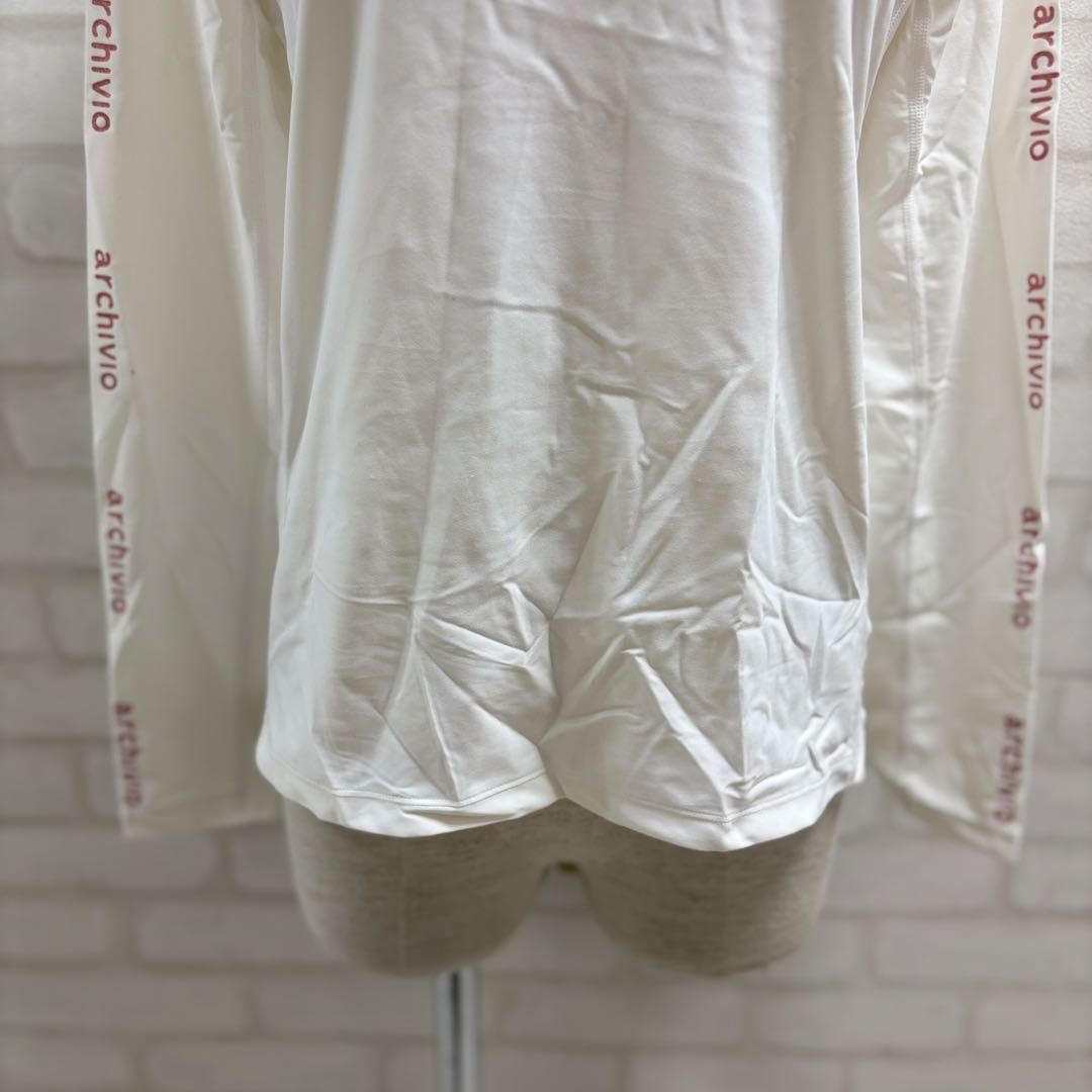 ★新品★ archivio ゴルフウェア モックネック DRY UV 長袖 白