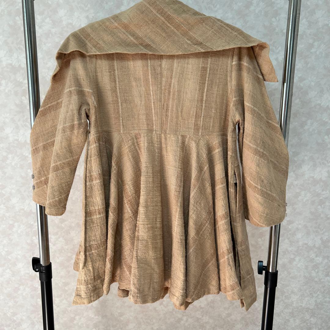 美品、Usato うさとの服 ベージュジャケット 襟2ウェイ仕様