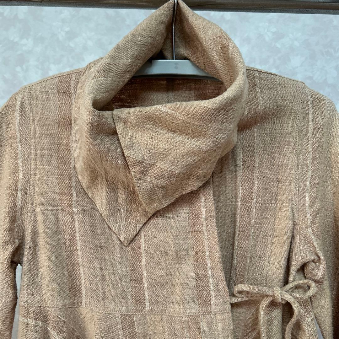 美品、Usato うさとの服 ベージュジャケット 襟2ウェイ仕様