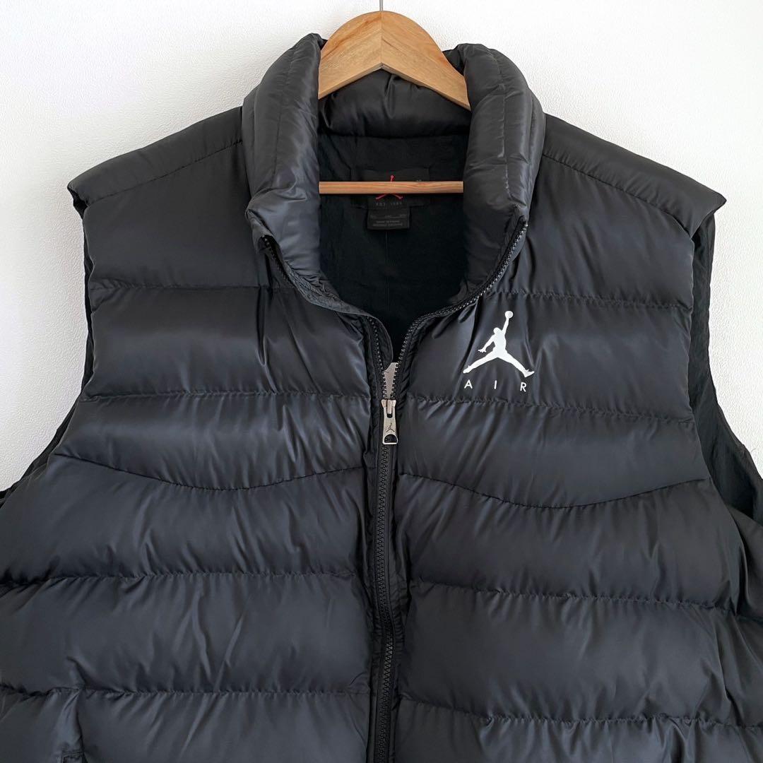 ジョーダン　パファーベスト　メンズ　2XL 黒　ブラック　NIKE