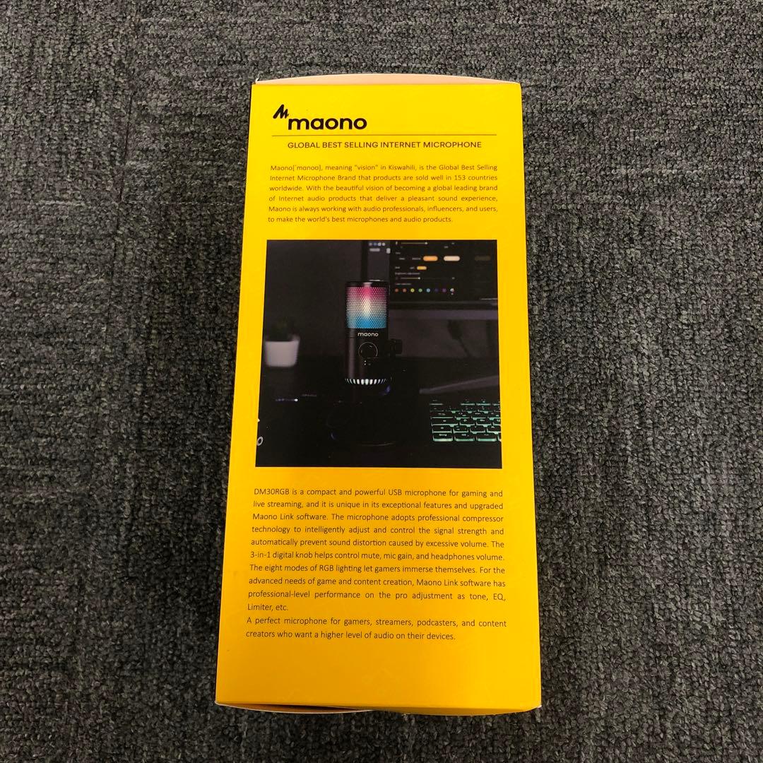 即決 新品 未使用 maono DM30RGB マイク