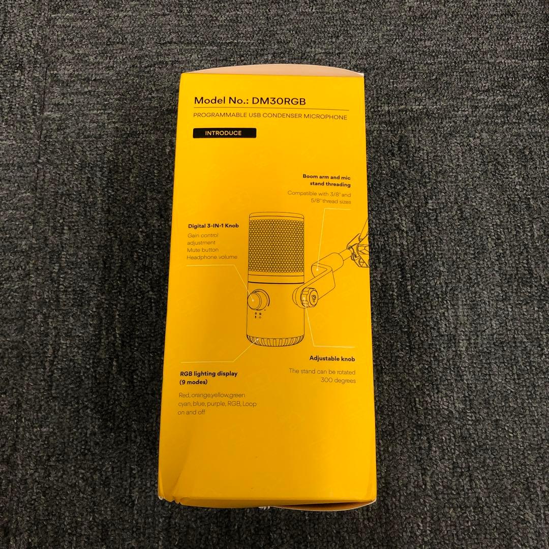 即決 新品 未使用 maono DM30RGB マイク