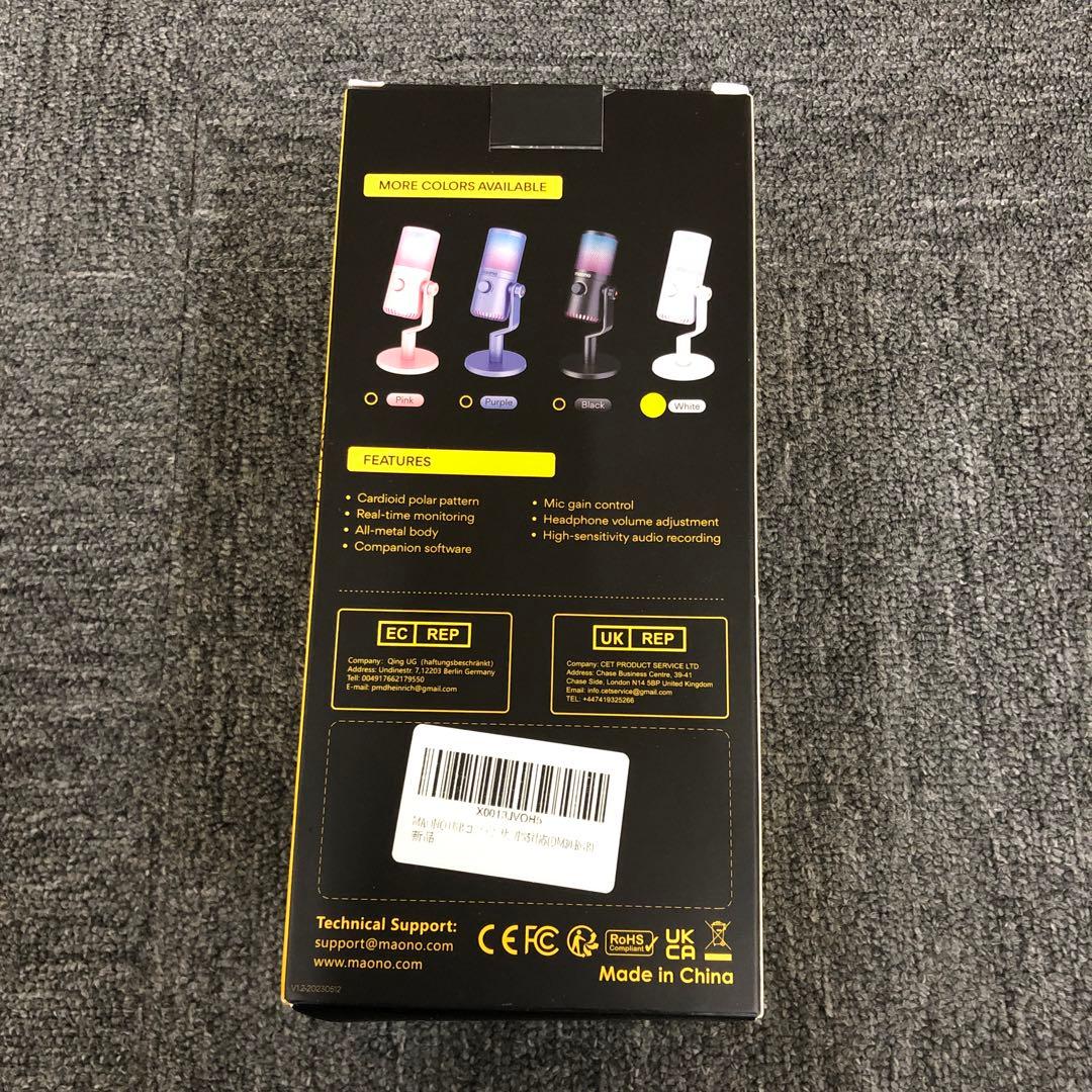 即決 新品 未使用 maono DM30RGB マイク